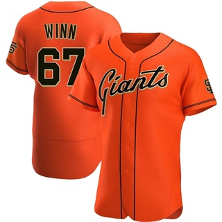 Authentic Keaton Winn Men's San Francisco Giants Alternate Jersey - Orange