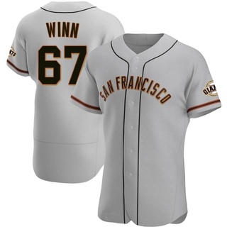 Authentic Keaton Winn Men's San Francisco Giants Road Jersey - Gray