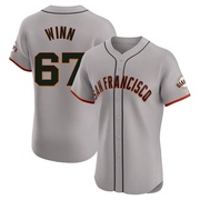 Elite Keaton Winn Men's San Francisco Giants Road Jersey - Gray
