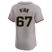 Elite Keaton Winn Men's San Francisco Giants Road Jersey - Gray
