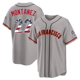 Limited Willie Montanez Youth San Francisco Giants USA 250 Fourth Of July Road Stadium Jersey - Gray