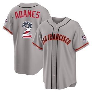 Limited Willy Adames Youth San Francisco Giants USA 250 Fourth Of July Road Stadium Jersey - Gray