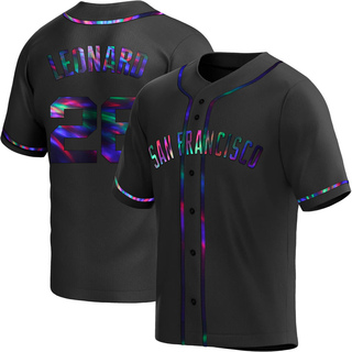 Replica Jeffrey Leonard Youth San Francisco Giants Alternate Jersey - Black Holographic