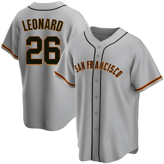 Replica Jeffrey Leonard Youth San Francisco Giants Road Jersey - Gray