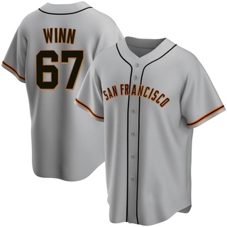 Replica Keaton Winn Men's San Francisco Giants Road Jersey - Gray