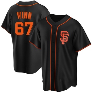 Replica Keaton Winn Youth San Francisco Giants Alternate Jersey - Black